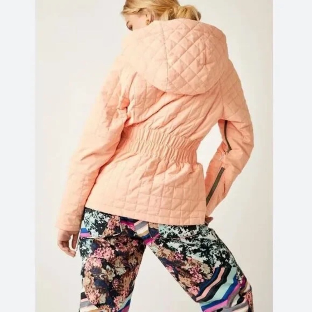 Free People Movement  Small All Prepped Ski Bib & Jacket set Winter melon - Picture 4 of 12
